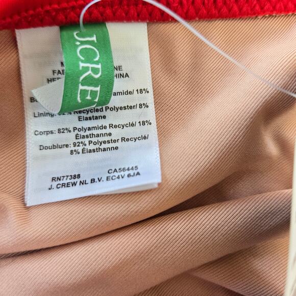 J. Crew DD Halter Tie-Back Bikini Top with Mesh Size M NWT - Picture 3 of 5